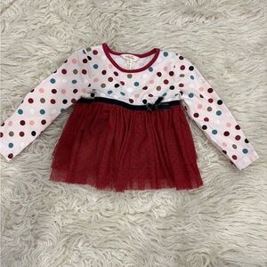 Matilda Jane Multicolor Polka Dot Long Sleeve Top